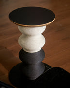 Coral Scratch Table | Black + White
