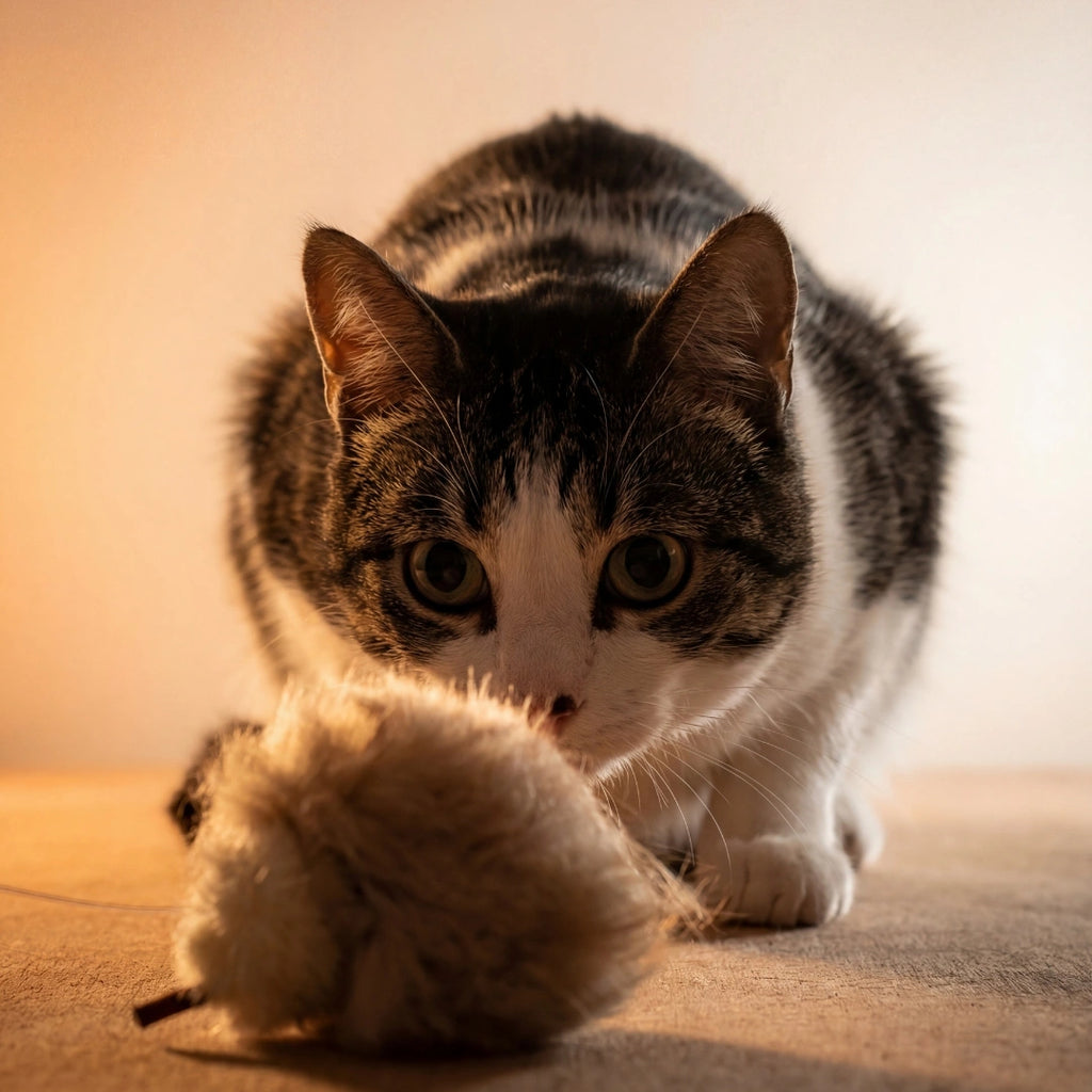 Natural Feather Cat Teaser Toy | 4-Toy Set