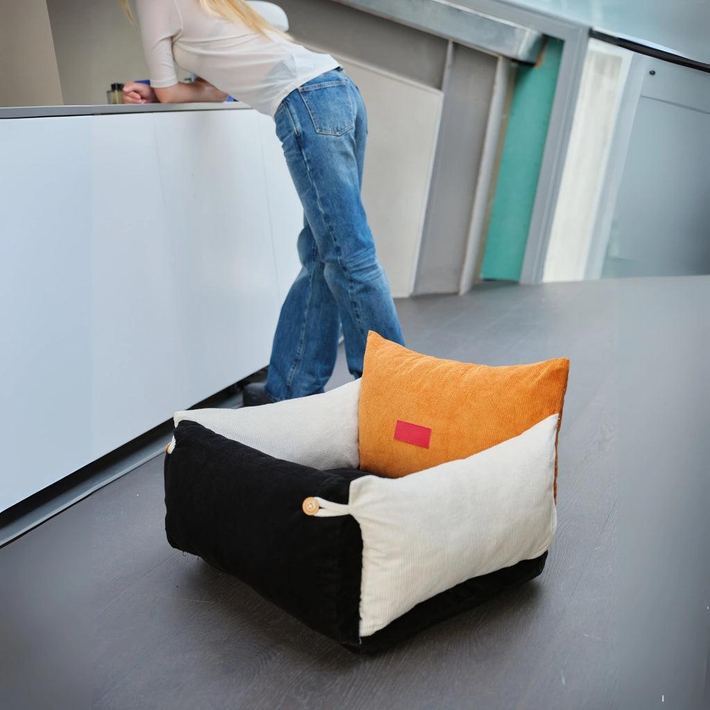 Natural Cotton Cat Sofa