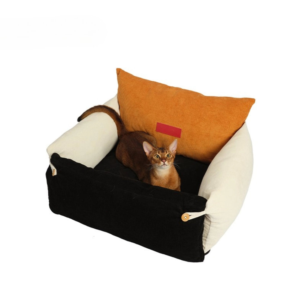 Natural Cotton Cat Sofa