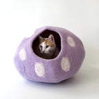 Taro Bobo | Natural Wool Felt Cat Cave