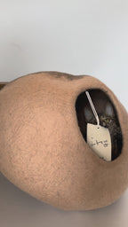 A Chestnut | Natural Wool Felt Cat Cave